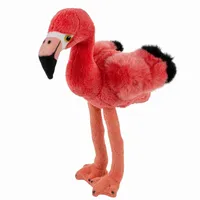 27cm Kuscheltier Plüschtier Stofftier VE 6 Plüsch Glitzer Flamingo sitzend 