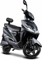E-Roller Falcon, 3400 Watt, Elektro-Roller, Elektroroller mit Straßenzulassung, herausnehmbarer Lithium-Akku, 45 km/h, 80 km Reichweite, Produktvideo, Schwarz