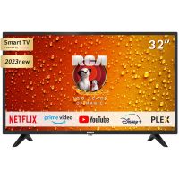 RCA iRV32H3 Fernseher 32 Zoll (80 cm) Smart TV mit Netflix, Prime Video, Rakuten TV, DAZN, Disney+, YouTube, UVM, WiFi, Triple-Tuner DVB-T2 / S2 / C, Dolby Audio