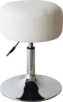 Hocker Retro Vintage - Schminktischhocker - höhenverstellbar bis 65 cm - weiß