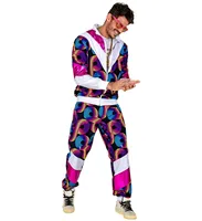 80 er Jahre Disco Trainingsanzug für Sie und Ihn  Jogginganzug Gr. S bis 2XL -  80ties XXL - ab 190 cm