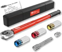 FAMEX 10886-3-RS-KS Drehmomentschlüssel Set 1/2 Zoll (12,5mm) 30-210 Nm - mit Spezial-Einsätze für Radschrauben