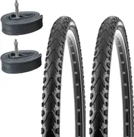 2x Kenda 28 Zoll Set Fahrradreifen K-935 47-622 Schwarz mit Pannenschutz + 2x DV Schläuche