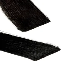 hair2heart Invisible Tape Extensions Ľudské vlasy Premium - 10 pások 40cm 4/0 stredne hnedé