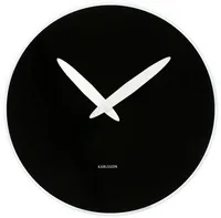 Karlsson Glas Wanduhr Boldie black