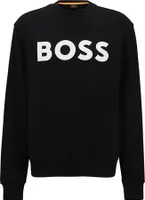 Boss schwarzer Pullover mit Logo – Xl