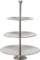 Etagere Edelstahl 3 Ebenen Ø 16 / 20 / 24,5 cm, H 36,5 cm, silber