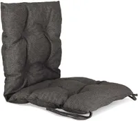 Mg Design vankúš na stoličku 50 x 100 cm vankúš na sedenie grafitový - vankúše na sedenie záhradných stoličiek z čalúnnickej látky, s mäkkou výplňou