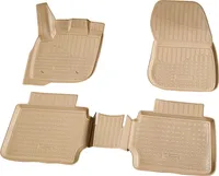 gumowe dywaniki podłogowe 3D do Ford Mondeo V | BJ od 2014> | beżowe dopasowane z krawędzią