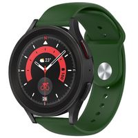 Strap-it Samsung Galaxy Watch 5 Pro Sportarmband (Armeegrün)
