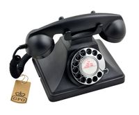 GPO Retro 200, Analoges Telefon, Kabelgebundenes Mobilteil, Schwarz