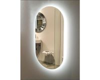 Oválné LED zrcadlo do koupelny s osvětlením Ambiente Oval Senzor 100 x 50cm s dotykovým senzorem 411-286