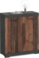 Kommode Beistellschrank Anrichte Standschrank Holzschrank Schrank "Birkenhead I" Matera / Old Style dunkel
