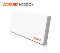 Selfsat H22DQ 6 TV Teilnehmer SAT Flachantenne FLAT + Multischalter 5/6 + Koaxkabel FULL HD 4K