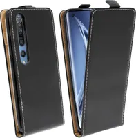 Etui z klapką do telefonu komórkowego XIAOMI MI 10 Pionowe składane etui ochronne z klapką Czarny