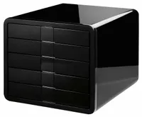 Zásuvkový box HAN iBox čierny 1551-13, DIN C4 s 5 zásuvkami
