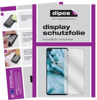 2x OnePlus Nord Schutzfolie klar Displayschutzfolie Folie Display Schutz dipos