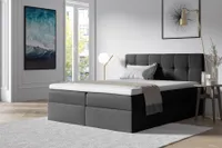 Boxspringbett Schlafzimmerbett BURGOS 180x200cm Schwarz
