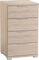 Nachtkommode >Smilla< in Eiche Sonoma, Melamin - 46x79x42cm (BxHxT)