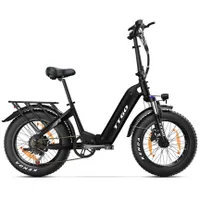 Elektryczny rower składany LED City -EbikeBateria 36V 25Ah, do 120km, 20-calowy składany rower elektryczny 25km/h, aluminiowa lekka konstrukcja, 7-biegowa skrzynia biegów