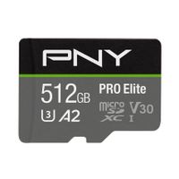 PNY PRO Elite microSDXC 512 GB - 512 GB - MicroSDXC - Klasse 10 - 100 MB/s - 90 MB/s - Class 3 (U3)