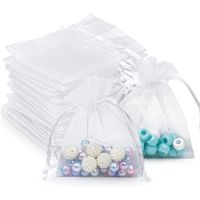 50 Stücke Samt Geschenk Sußigkeiten Beutel Organza Säckchen 7x9cm 