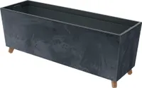 nabbi Plastový kvetináč na nožičkách DUC800NE 77 cm - antracit