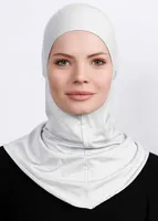 Große Hijab BONE Bonnet Hellgrau Kopfbedeckung Kopftuch Untertuch Tesettür Turban