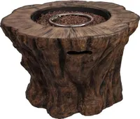 Terassenfeuer Gas / Gaskamin Clifton Wood Trunk Ø88x60cm