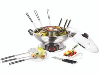 Emerio Hotpot set, 4L, Dampftopf & B.B.Q.