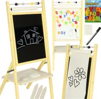 Kreatywna narożna tablica suchościeralno-magnetyczna46x43x89 jesion