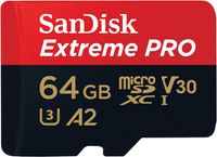 SanDisk Extreme PRO microSDXC 64 GB 200 MB/s A2 C10 V30 UHS-I
