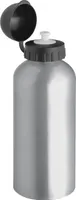 Aluminium Trinkflasche mit Sportverschluss / Sportflasche / 600ml / Farbe:silber