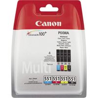 Original Tinte für Canon Pixma CLI-551 Multipack 4 Patronen
