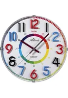 Atlanta 4480/0 Wanduhr für Kinder Kinderwanduhr bunt