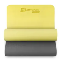 Hop-sport Podložka fitness 0,6cm - žluto/šedá I Podložka na jógu a fitness