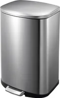 EKO - Della Treteimer 50 Liter - Stainless steel Plastic  - Matt Edelstahl