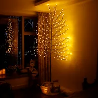 Monzana Kirschblütenbaum LED mit Fernbedienung Timer Dimmer Innen Außen  Künstlich Groß Deko Weihnachten Weihnachtsdeko Leuchtbaum Lichterbaum