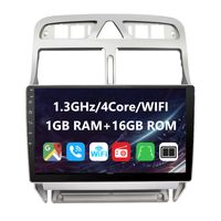 Eunavi 2 Din Android 11 Auto Multimedia Player für Peugeot 307 307CC 307SW 2002-2013 Autoradio GPS Navigation WiFi Bluetooth 4G WIFI KEINE DVD