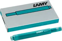 LAMY Großraum-Tintenpatronen T10 türkis im Blister 5 Patronen