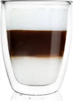Orion Teeglas Kaffeeglas Doppelwandig Gläser Thermoglas für Kaffee Tee 330 ml