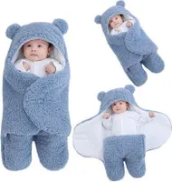 Teddybär-Babydecke - Baby Kuscheldecke für Neugeborenen - FLUFFIKINS Blau