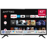 Antteq AG42F3 TV 42 Zoll(Fernseher 107cm) Smart TV, Andriod TV LED FHD, Dolby Audio,Google Assistance, Bluetooth, DVB-C/S2/-T2, Google Play, WiFi