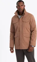 Ombre Clothing Męska kurtka przejściowa Ive camel XXL