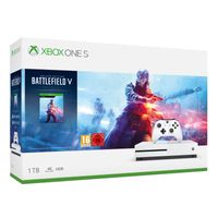 Microsoft Xbox One S + Battlefield V, Xbox One S, Weiß, 8192 MB, AMD Jaguar, AMD Radeon, Festplatte