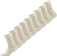 NUR DER Socken  uni mehr-pack Ohne Gummi beigemel. 39-42