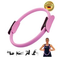 Winch Pilates Ring | Premium-Qualität mit Weicher-Polsterung | Widerstandsring für Ganzkörpertraining, Yoga und Physiotherapie | (Pink)
