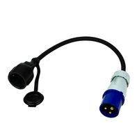 CEE Adapter 230V/16A Stromadapter CEE Stecker auf Schuko Steckdose IP44 Camping