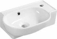 Keramik Waschbecken Hängewaschbecken klein für Gäste WC weiß 45 x 28 cm 3045
