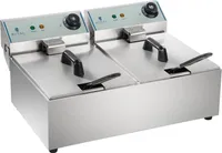 Royal Catering Electro-Doppel-Fritteuse - 2 x 10 l - 6400 W - ECO -